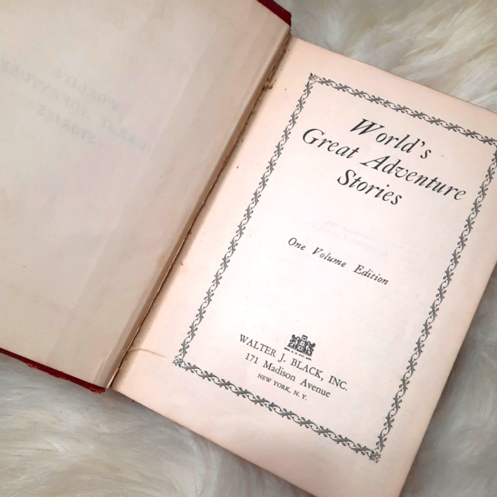 ~{Vintage}~ 1920's World's Great Adventure book.